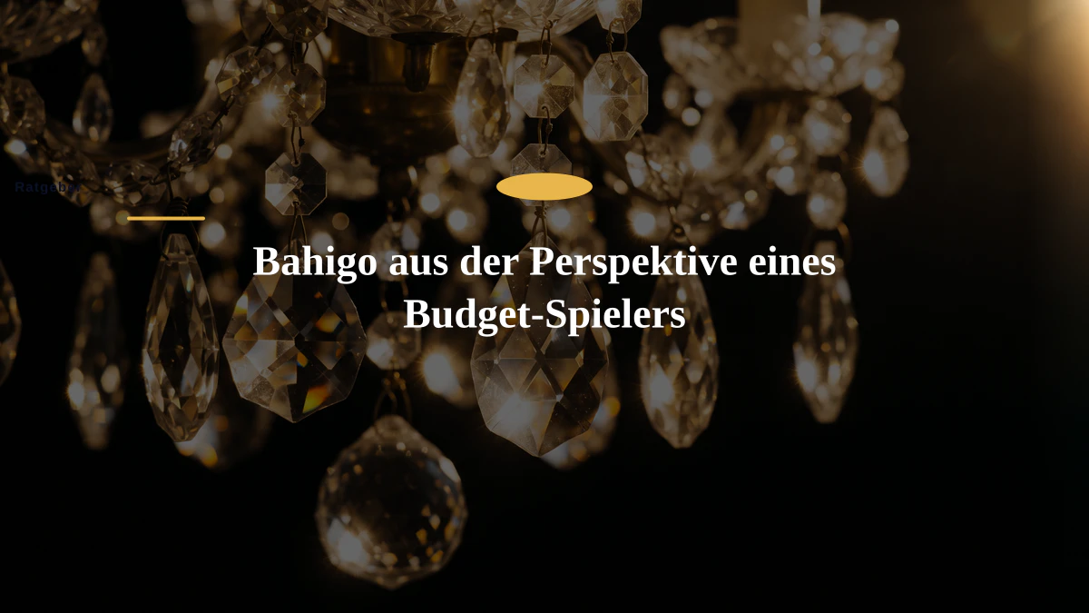 Bahigo aus der Perspektive eines Budget-Spielers