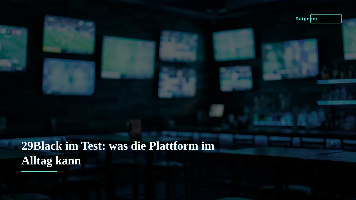 29Black im Test: was die Plattform im Alltag kann