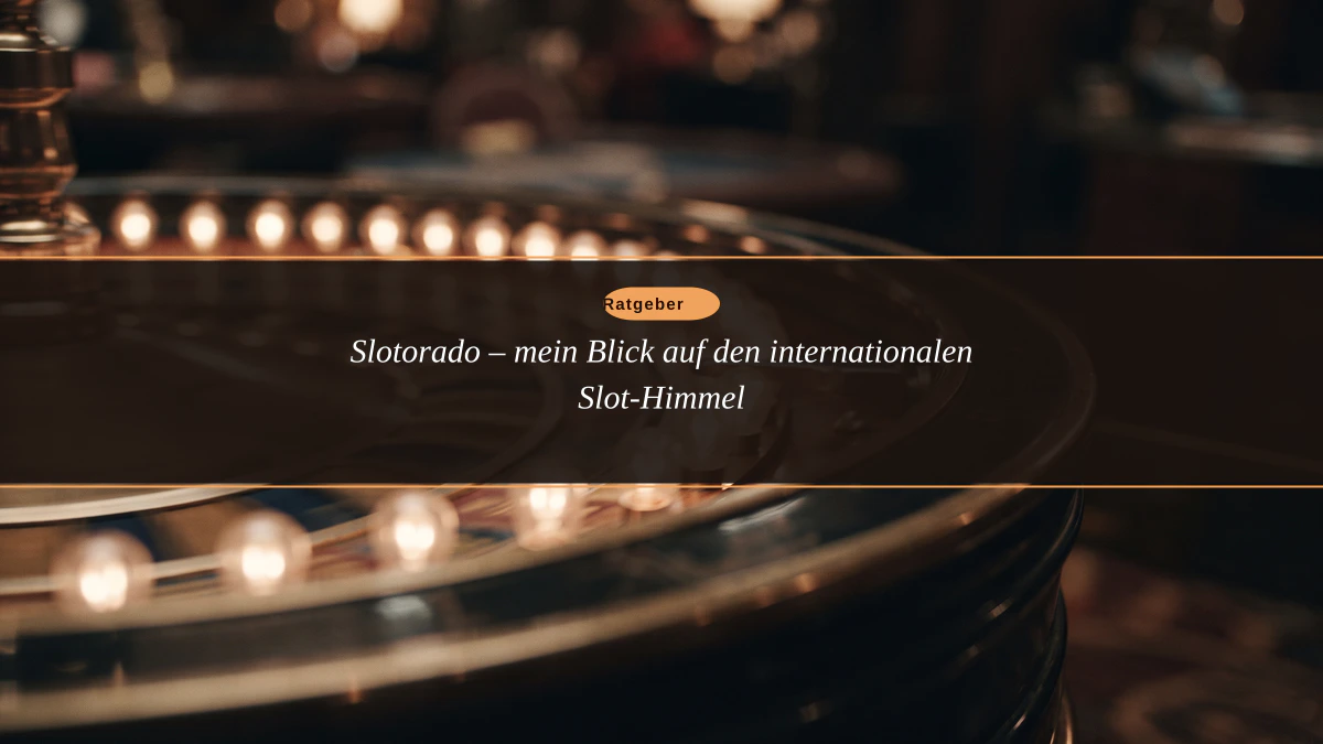 Slotorado – mein Blick auf den internationalen Slot-Himmel
