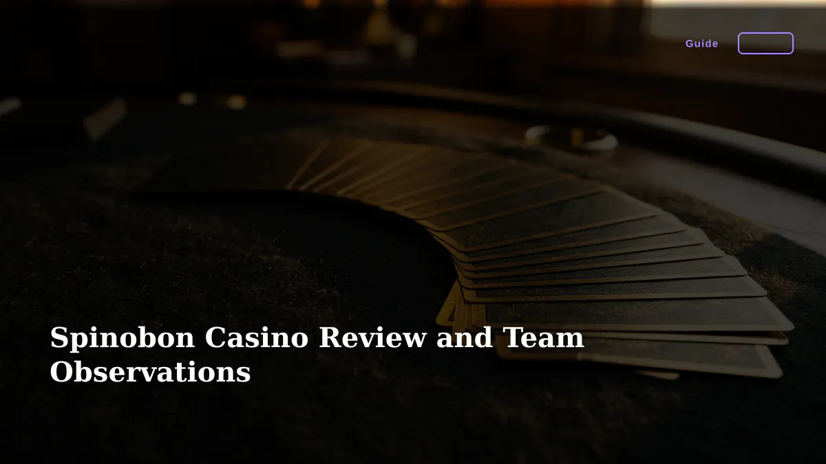Spinobon Casino Review and Team Observations