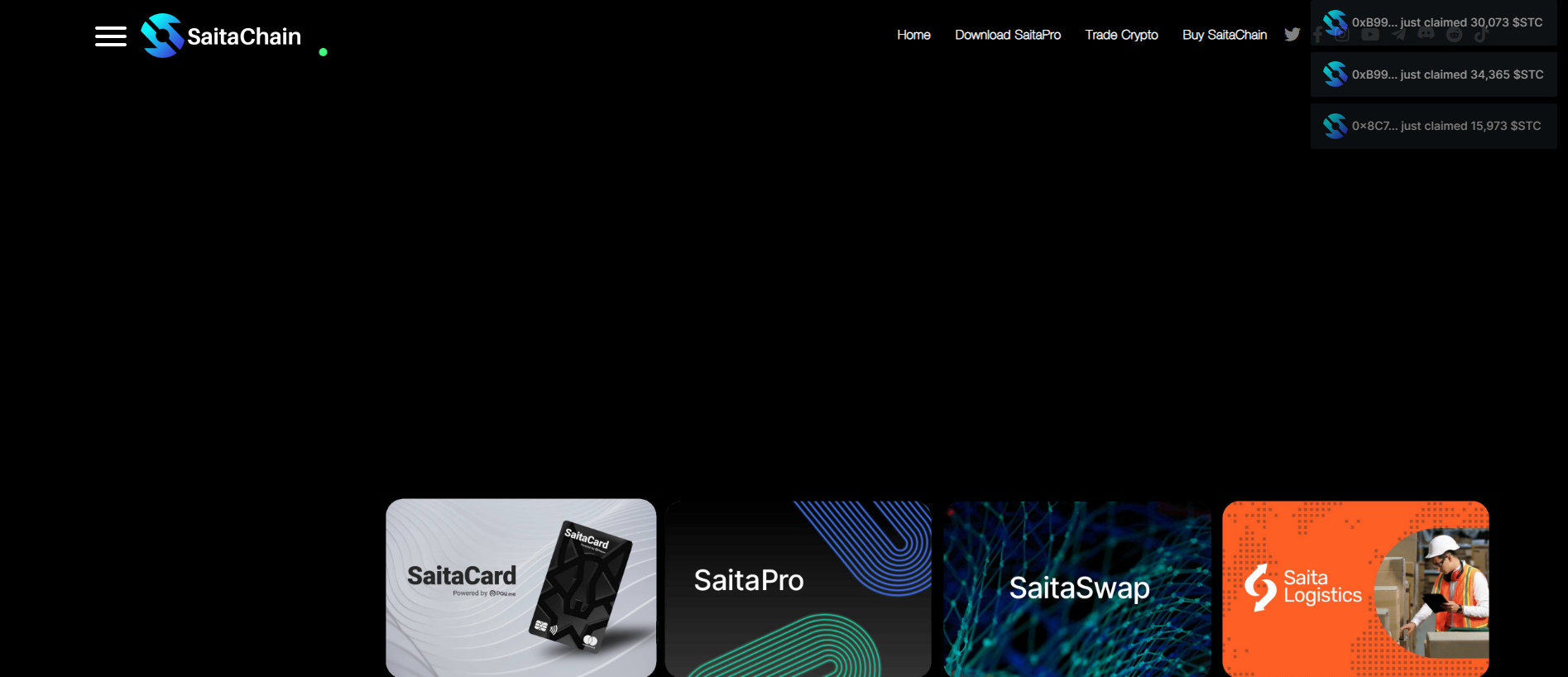 Screenshot of saitachainpro.pages.dev