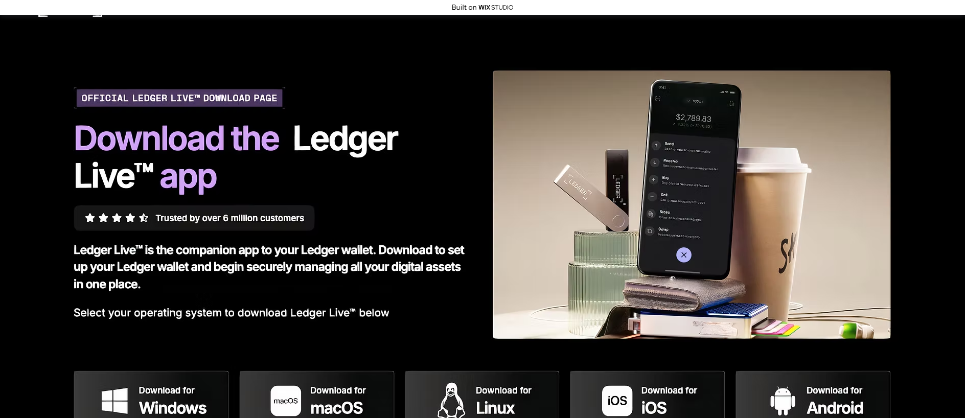 Forensic screenshot of [REDACTED] showing the phishing page layout