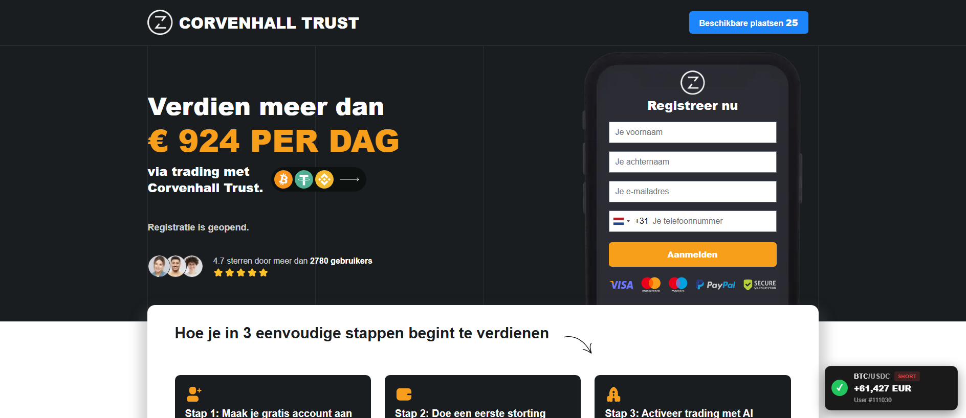 corvenhalltrust.com का सहेजा गया कैप्चर