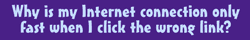 internet connection wrong link