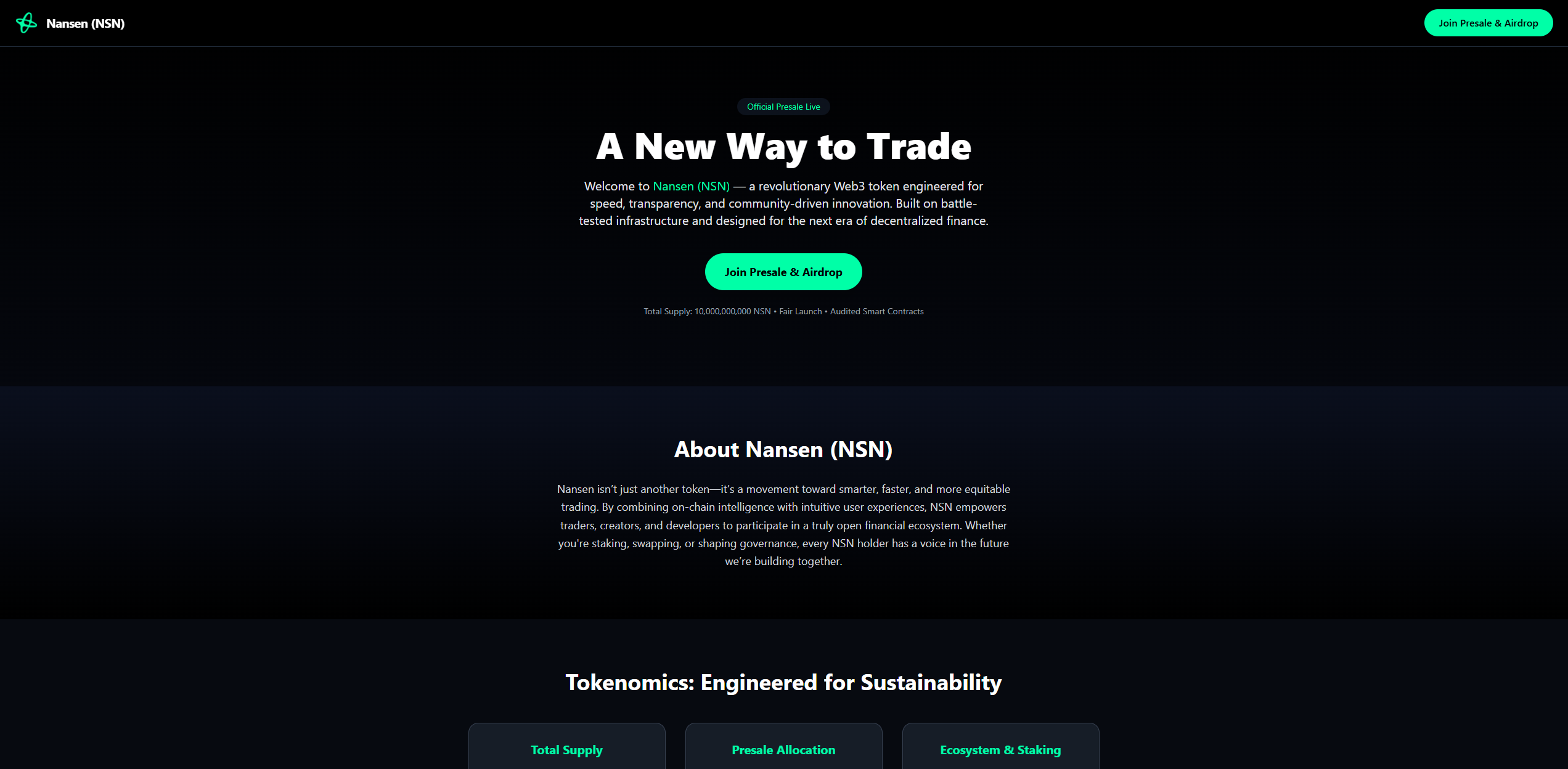 Stored capture of nansenpresale.xyz