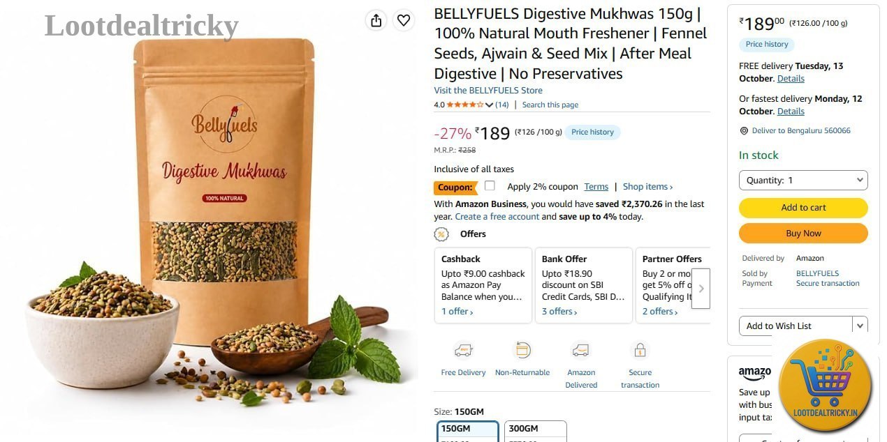 Digestive Mukhwas 150g | Lowest Price Deal