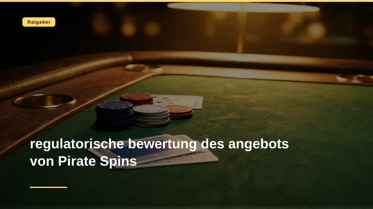 regulatorische bewertung des angebots von Pirate Spins