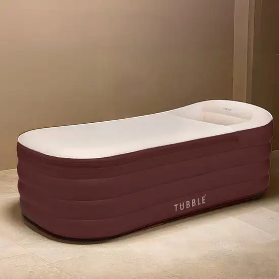 Top 10 best verkochte opvouwbare baden - Tubble Royale Opblaasbaar Bad - Deep Burgundy - 156cm 255L - ZitBadXL.nl