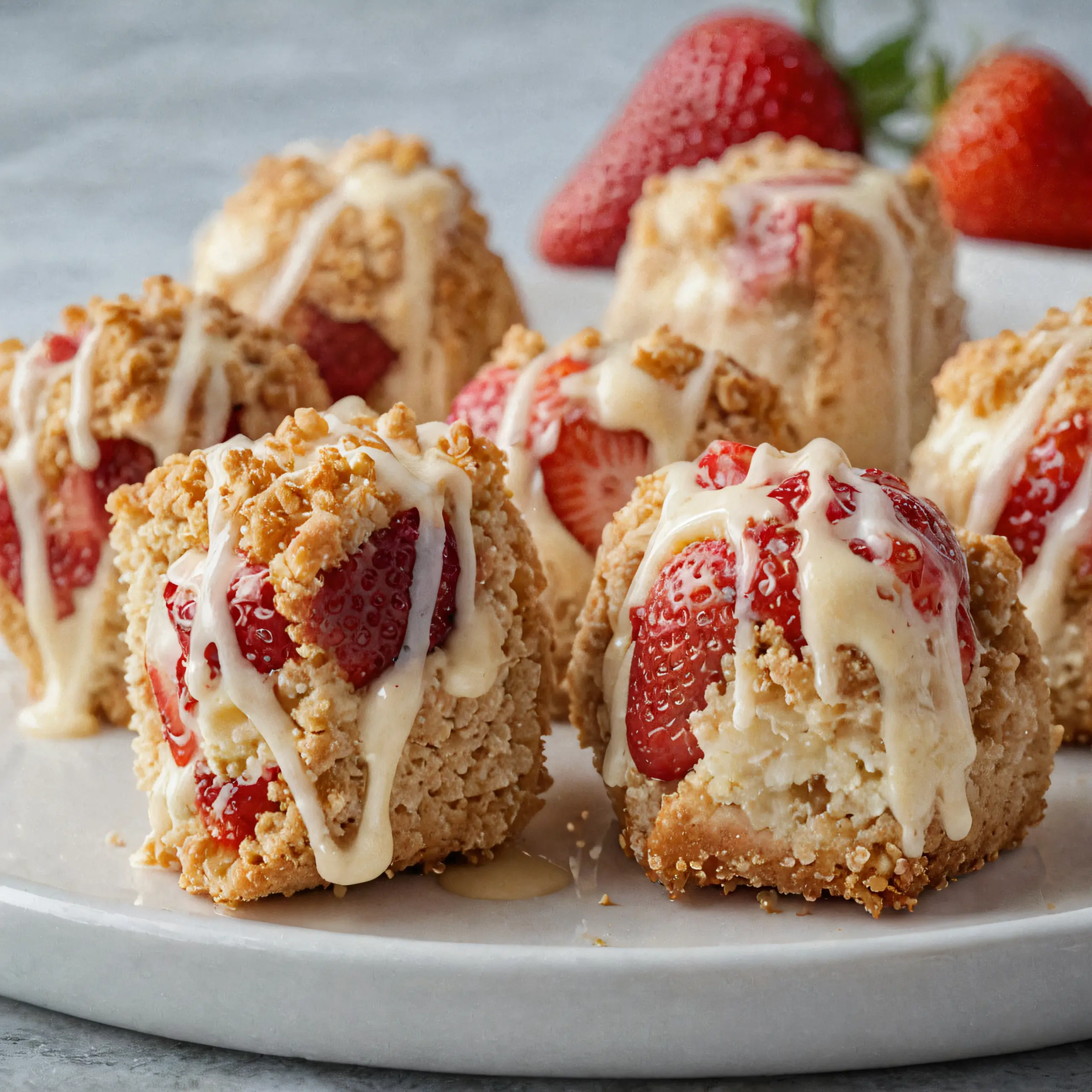 Strawberry Cheesecake Crunch Bites Recipe
