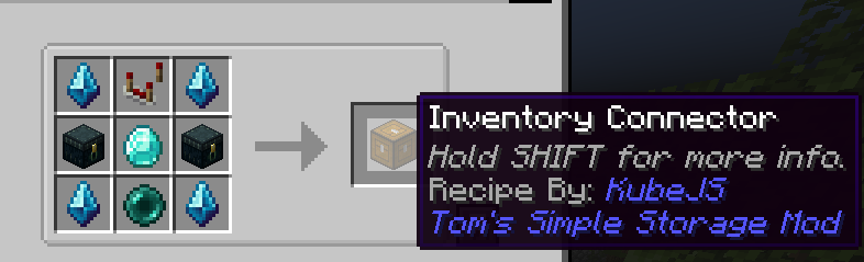 img of new inventory connector recepie