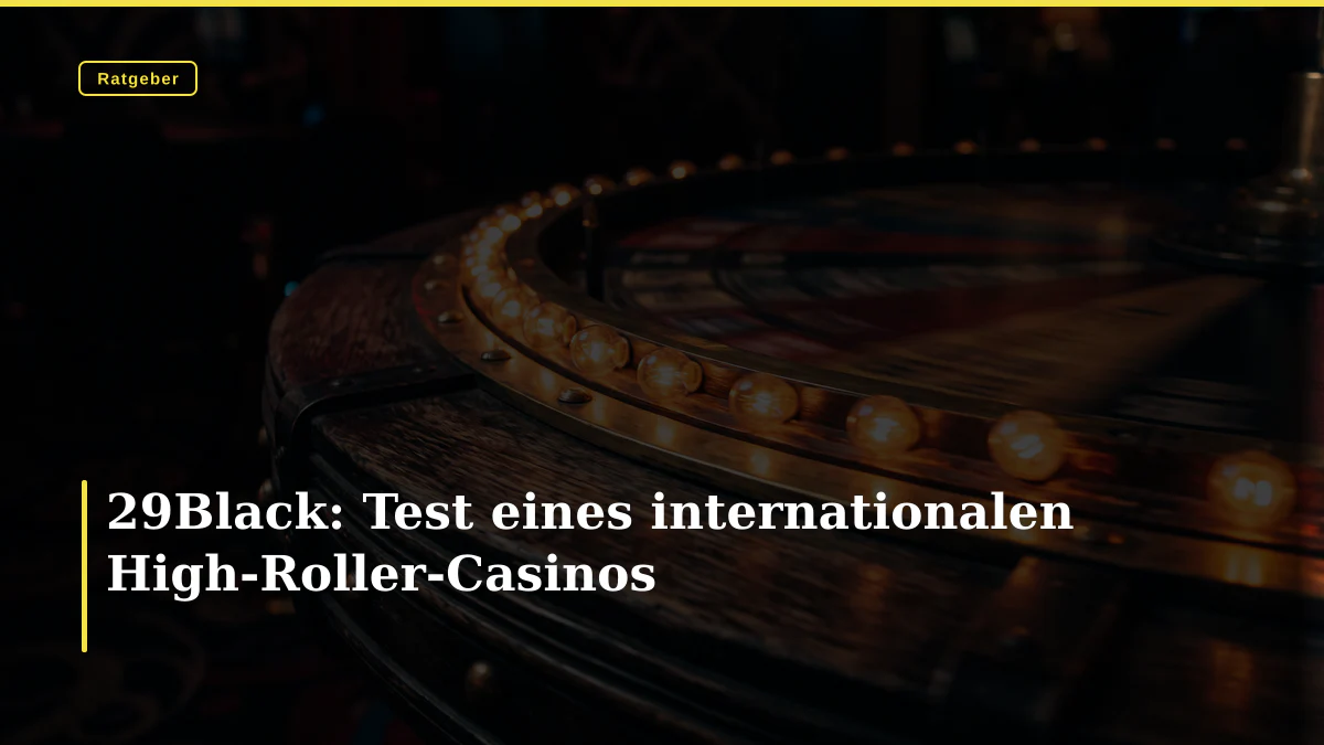 29Black: Test eines internationalen High-Roller-Casinos