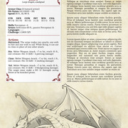mockup Stat Block