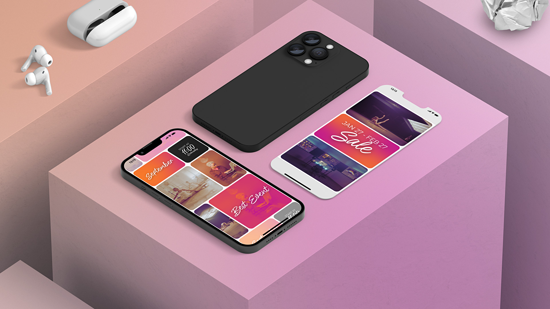 Event Promo Split Screen Vertical Video Reels Red Slideshow Event Promo Split Screen Vertical Video Reels Red Slideshow