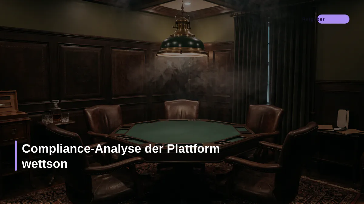 Compliance-Analyse der Plattform wettson