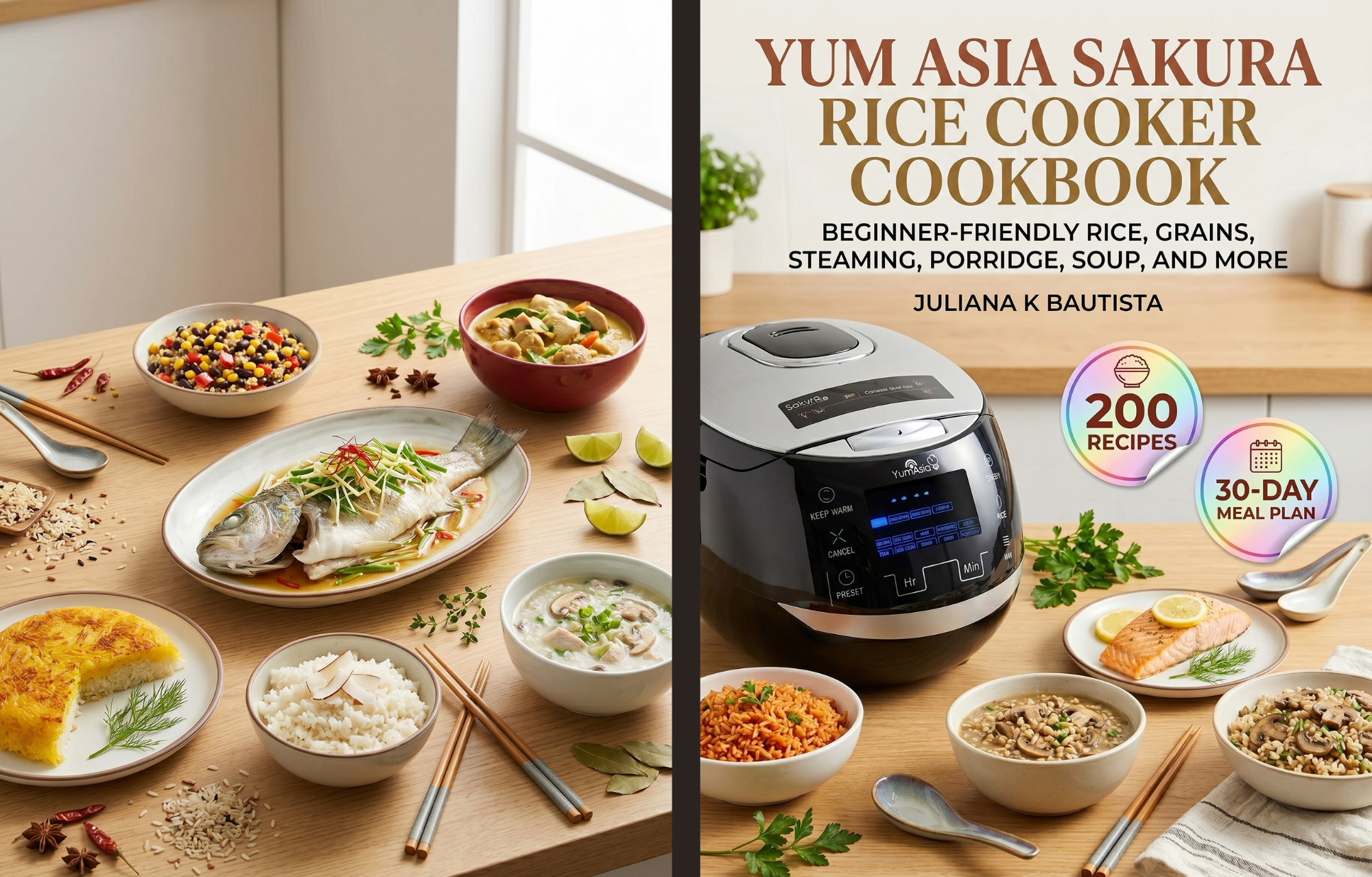 Yum Asia Sakura Rice Cooker Cookbook cover