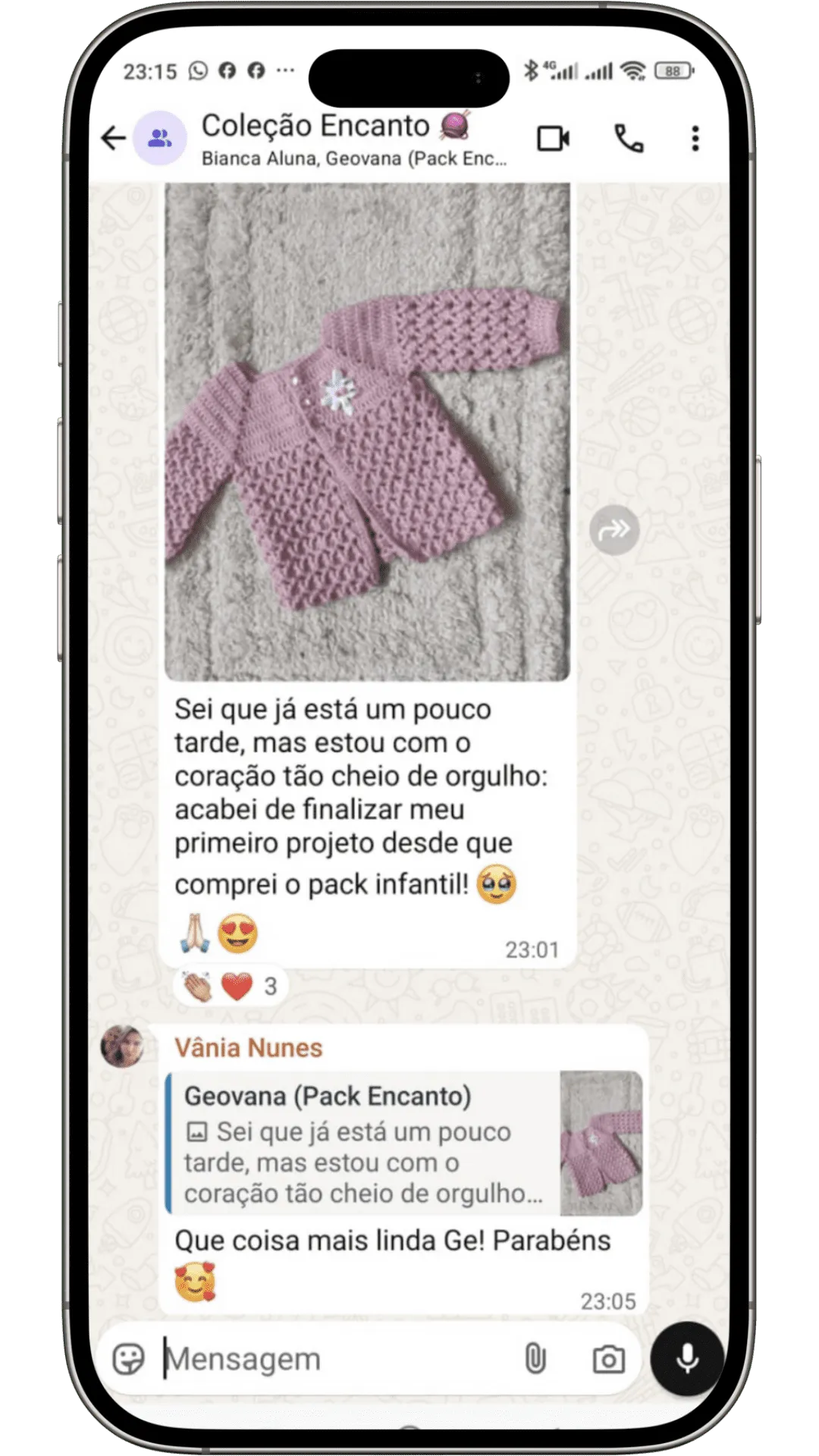 Depoimento de aluna 3