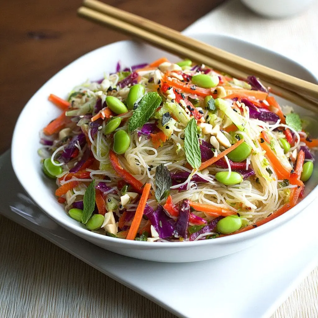 Asian Noodle Edamame Salad
