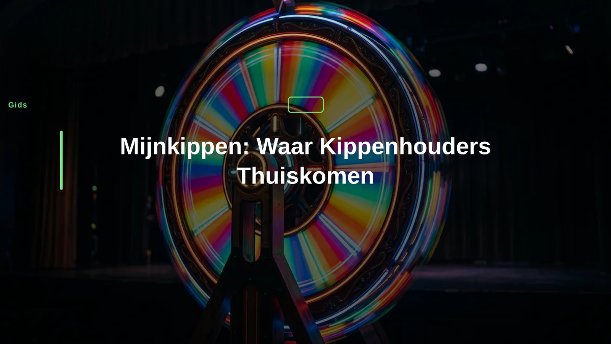 Mijnkippen: Waar Kippenhouders Thuiskomen