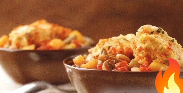 Постер Тыквенное рагу с пампушками (в медленноварке)