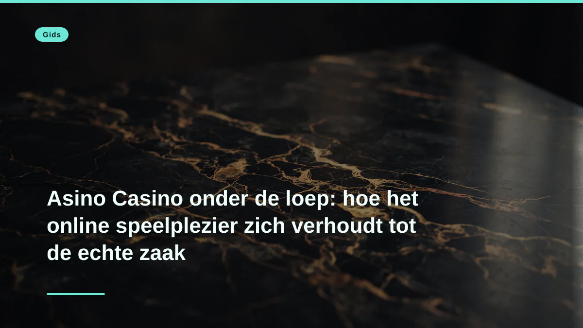 Asino Casino onder de loep: hoe het online speelplezier zich verhoudt tot de echte zaak