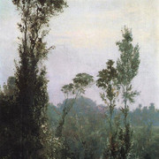 Итальянский пейзаж с крестьянином 1874