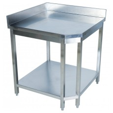 Corner Stainless Work Bench 600x600x910H