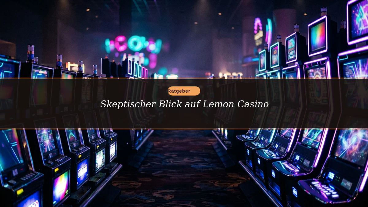 Skeptischer Blick auf Lemon Casino