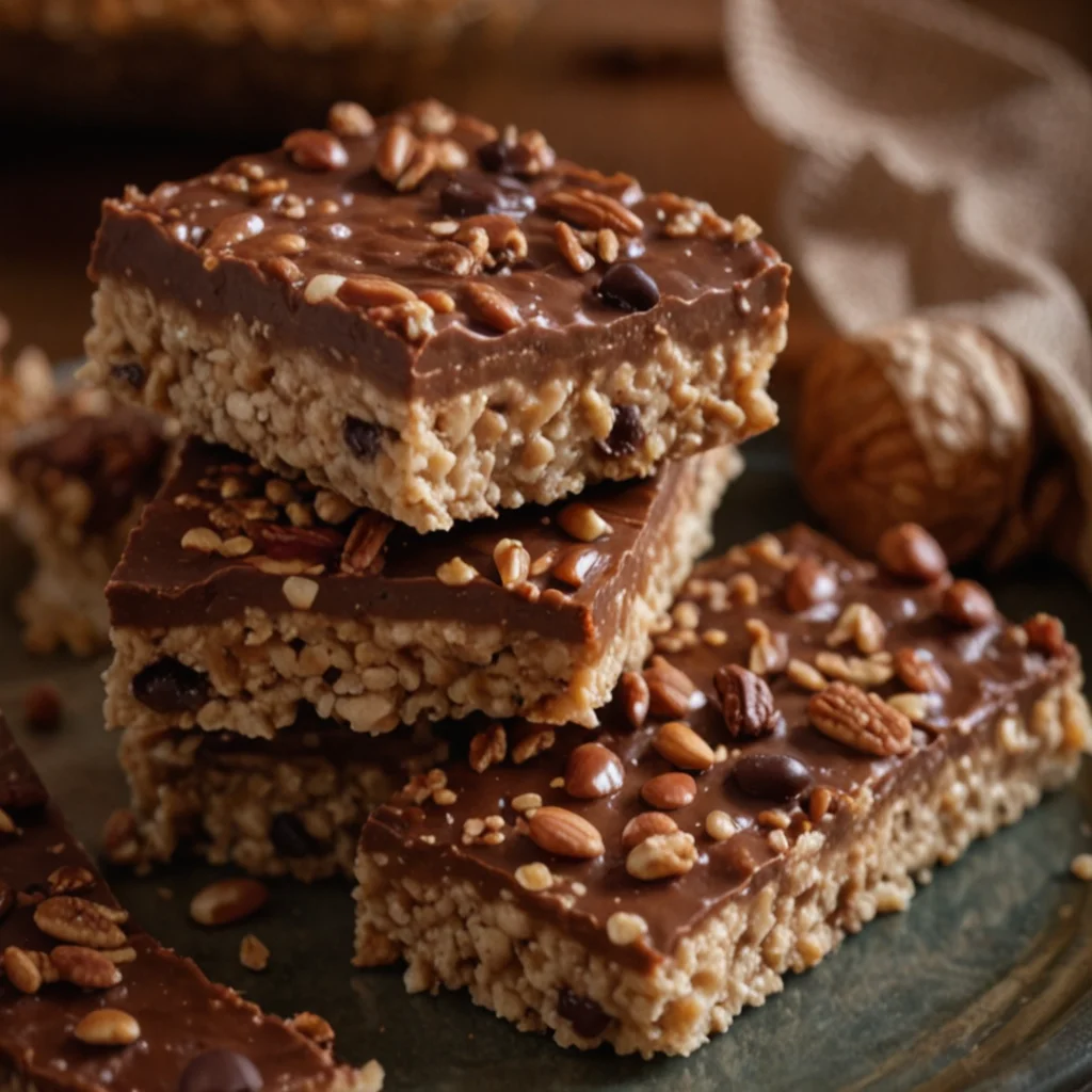 No-Bake Crunchy Bars