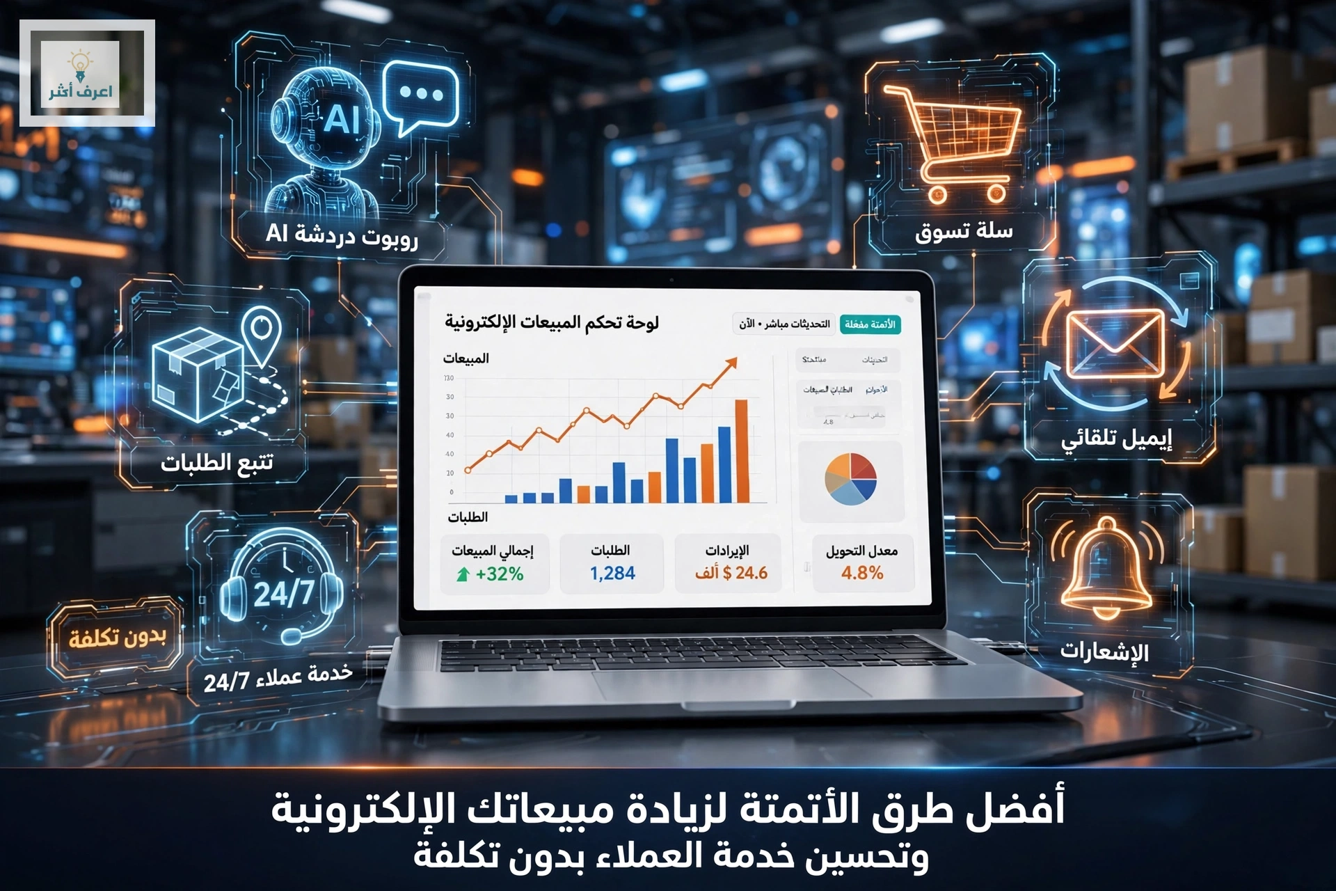 أتمتة المبيعات في التجارة الإلكترونية لزيادة المبيعات وخدمة العملاء