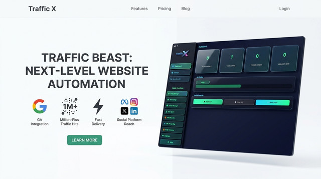 Traffic X Web Traffic Bot Software Organic Website Traffic Generator With RPA Support