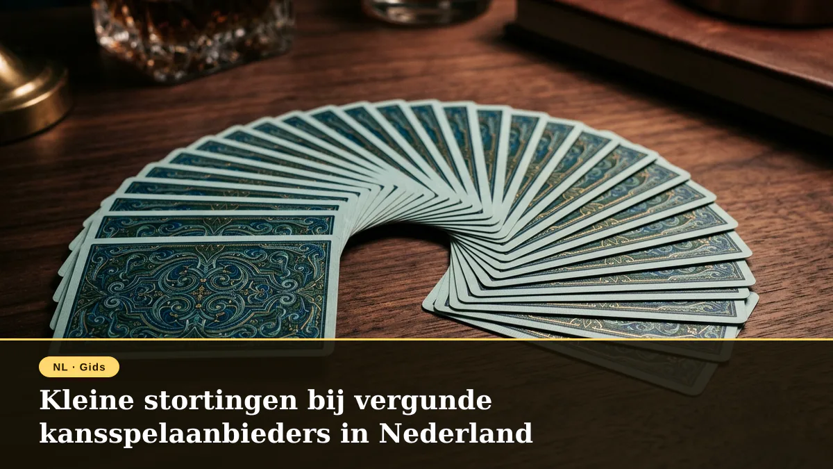 Kleine stortingen bij vergunde kansspelaanbieders in Nederland