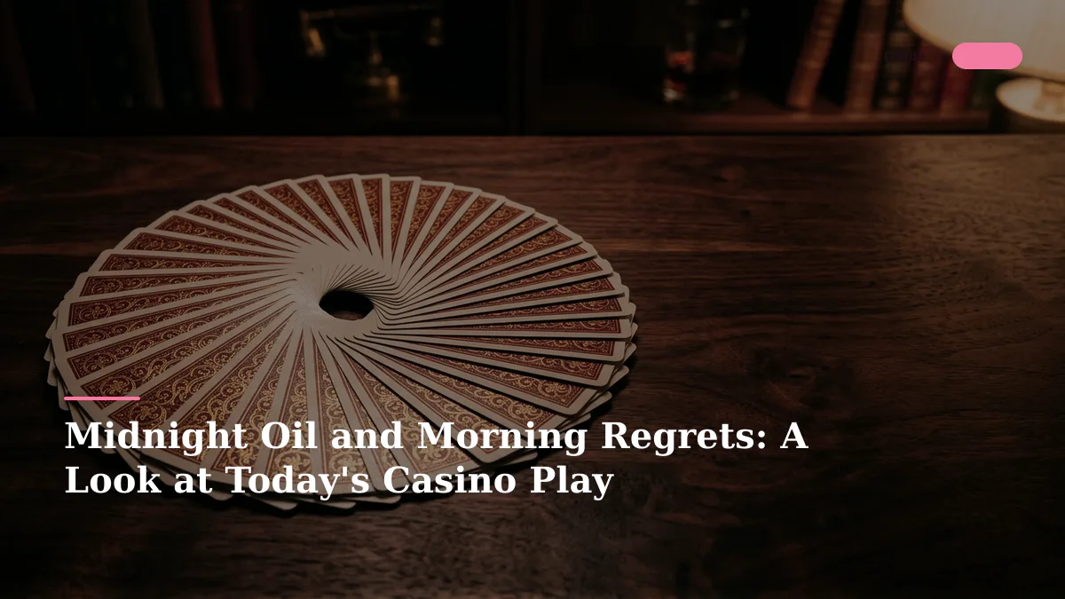 Midnight Oil and Morning Regrets: A Look at Today's Casino Play
