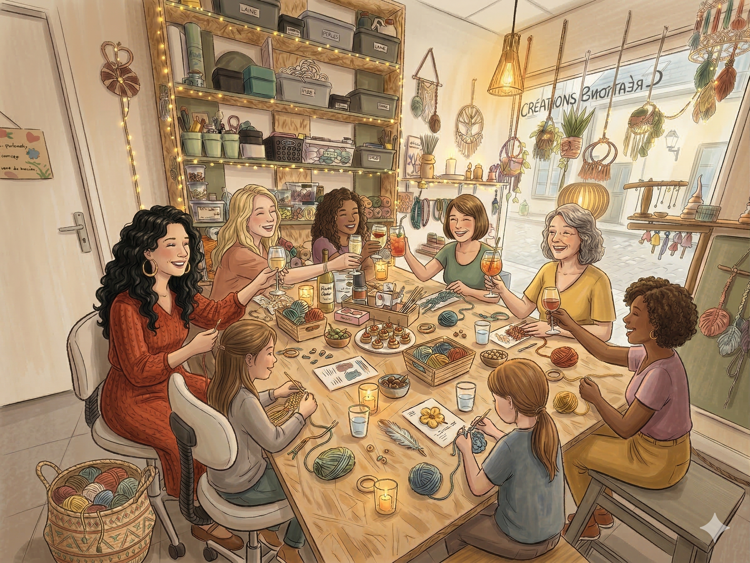 atelier créatif à Ballan-Miré : Apéro'CrêAtif