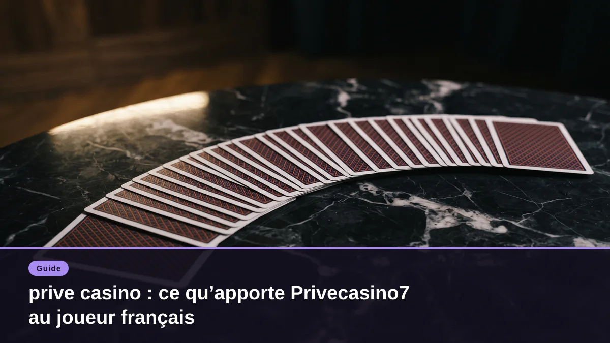 prive casino : ce qu’apporte Privecasino7 au joueur français