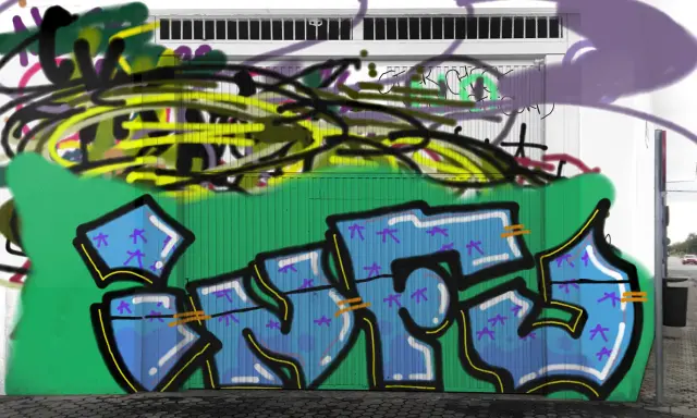 Graffiti artwork by infu