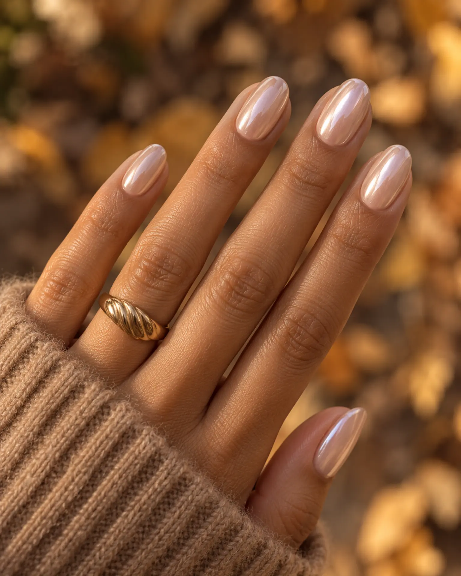 Pearl Chrome Chrome Glaze manicure inspiration for chrome nail ideas