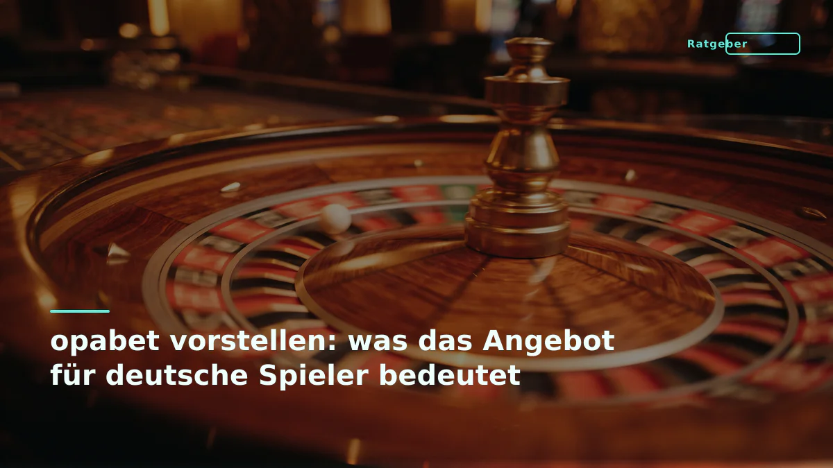 opabet vorstellen: was das Angebot für deutsche Spieler bedeutet