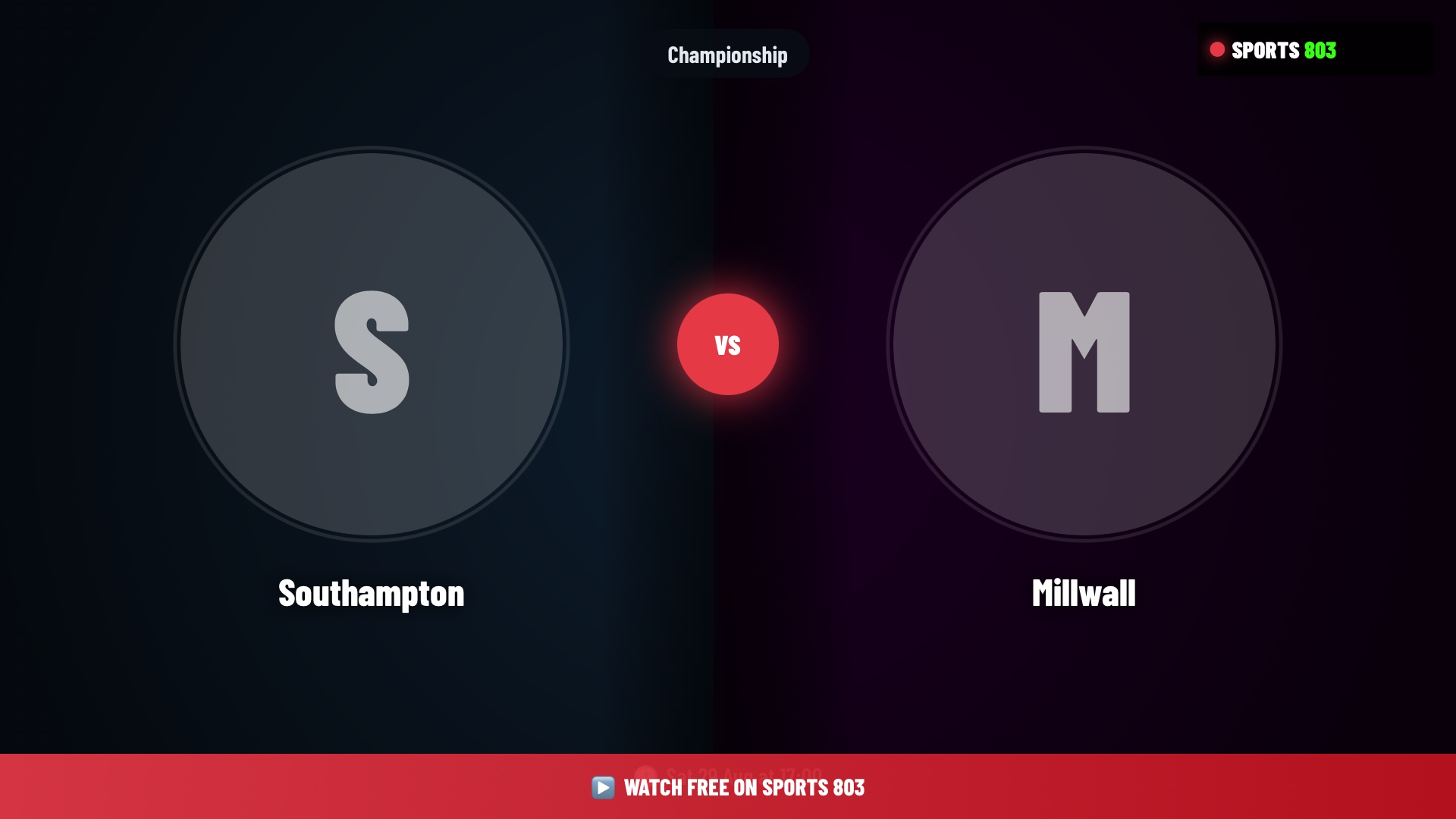 Southampton vs Millwall – Championship Live Stream | Sports 803