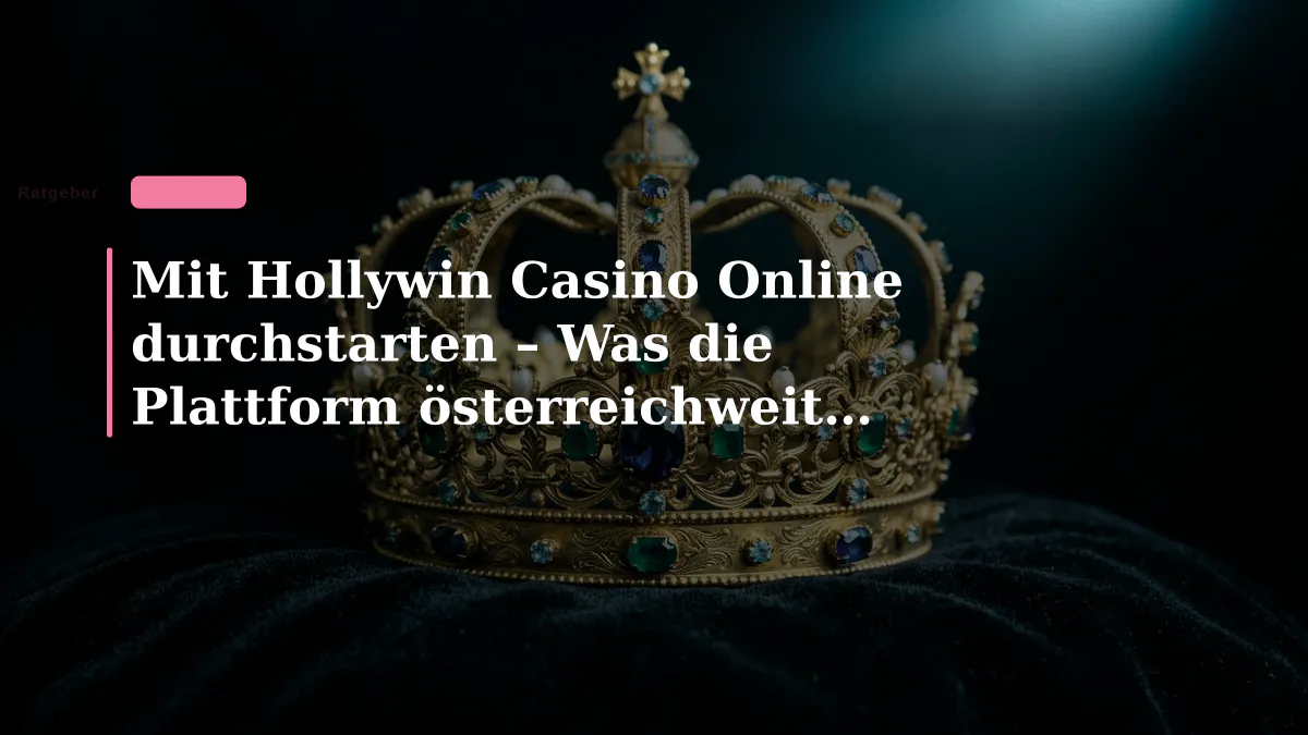 Mit Hollywin Casino Online durchstarten – Was die Plattform österreichweit bietet