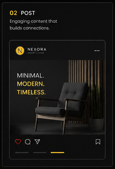 A social media post design