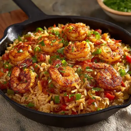Cajun Shrimp and Rice Skillet: Easy Weeknight Dinner Delight!