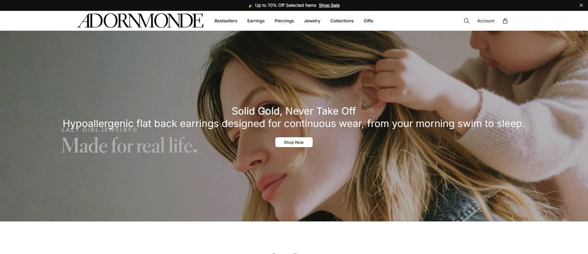 Stored capture of adornmonde.shop