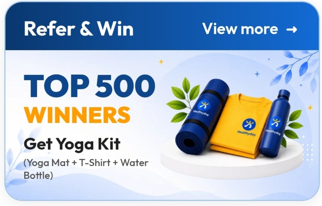 Healthyday Free Yoga – Excellent Saving Offer @ 500 Healthyday Free Yoga – Excellent Saving Offer @ 500