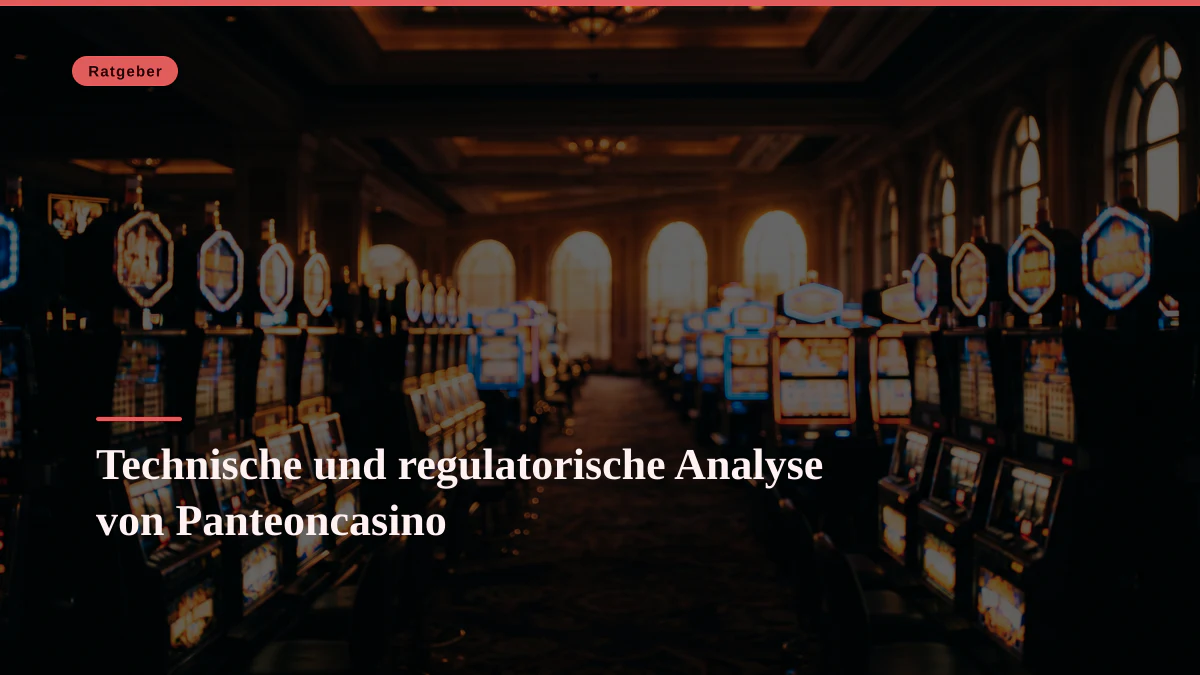 Technische und regulatorische Analyse von Panteoncasino