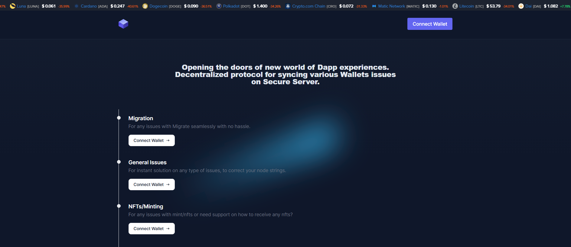 Screenshot of web3connectchain005.pages.dev
