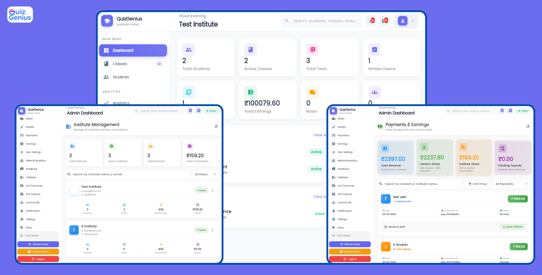 QuizGenius - Complete Ai Powered Quiz and Smart Learning Educational App