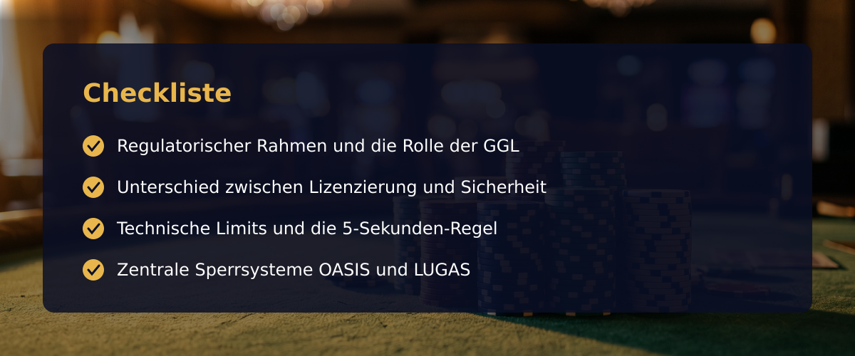 Rechtliche Grundlagen und Schutzmechanismen bei virtuellen Automatenspielen — Checkliste