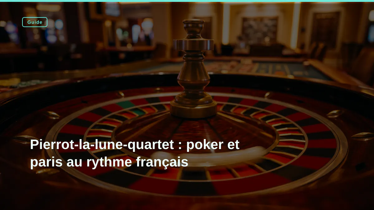 Pierrot-la-lune-quartet : poker et paris au rythme français