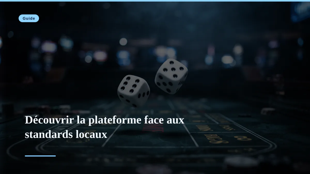 Découvrir la plateforme face aux standards locaux