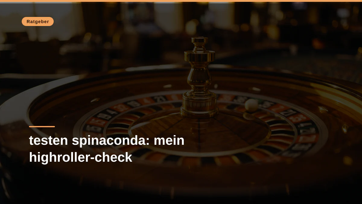 testen spinaconda: mein highroller-check